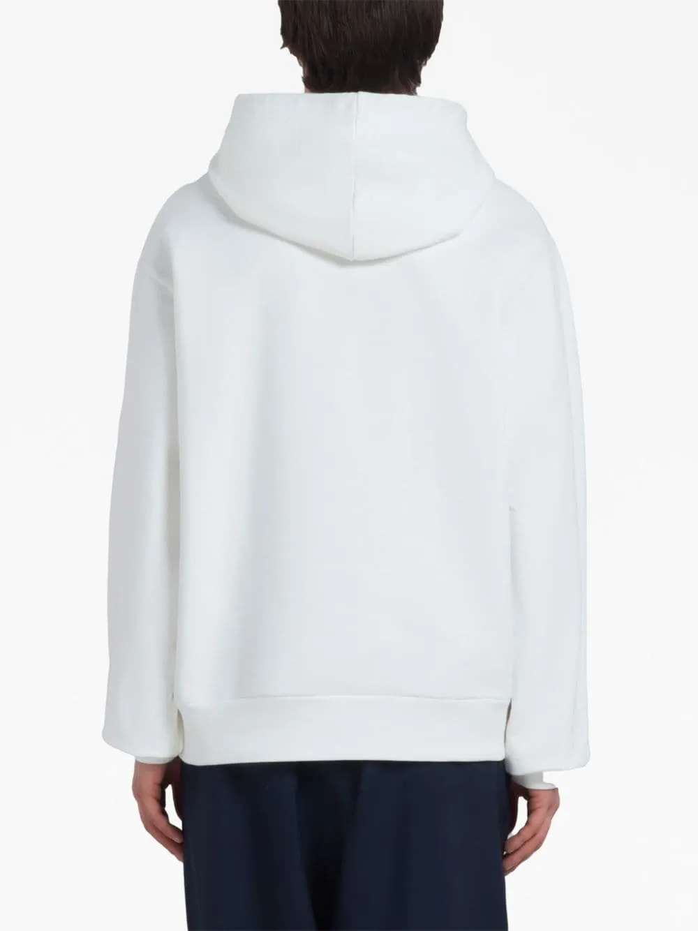 Marni - Sweat à capuche white à logo imprimé