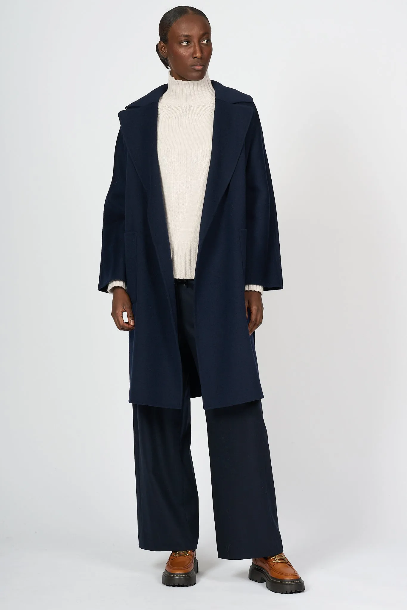 Max Mara Weekend Cappotto Rovo Blu Donna