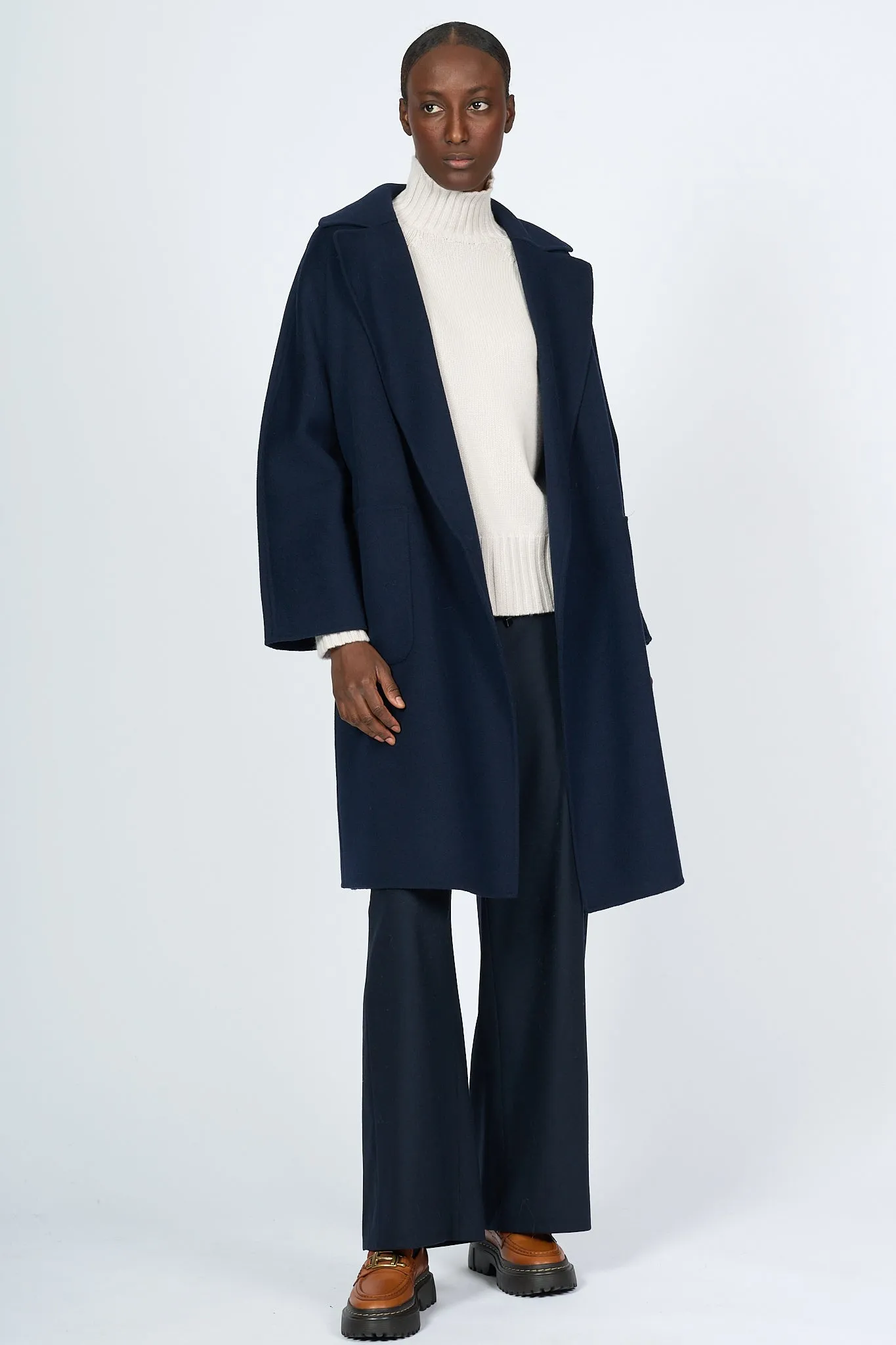 Max Mara Weekend Cappotto Rovo Blu Donna