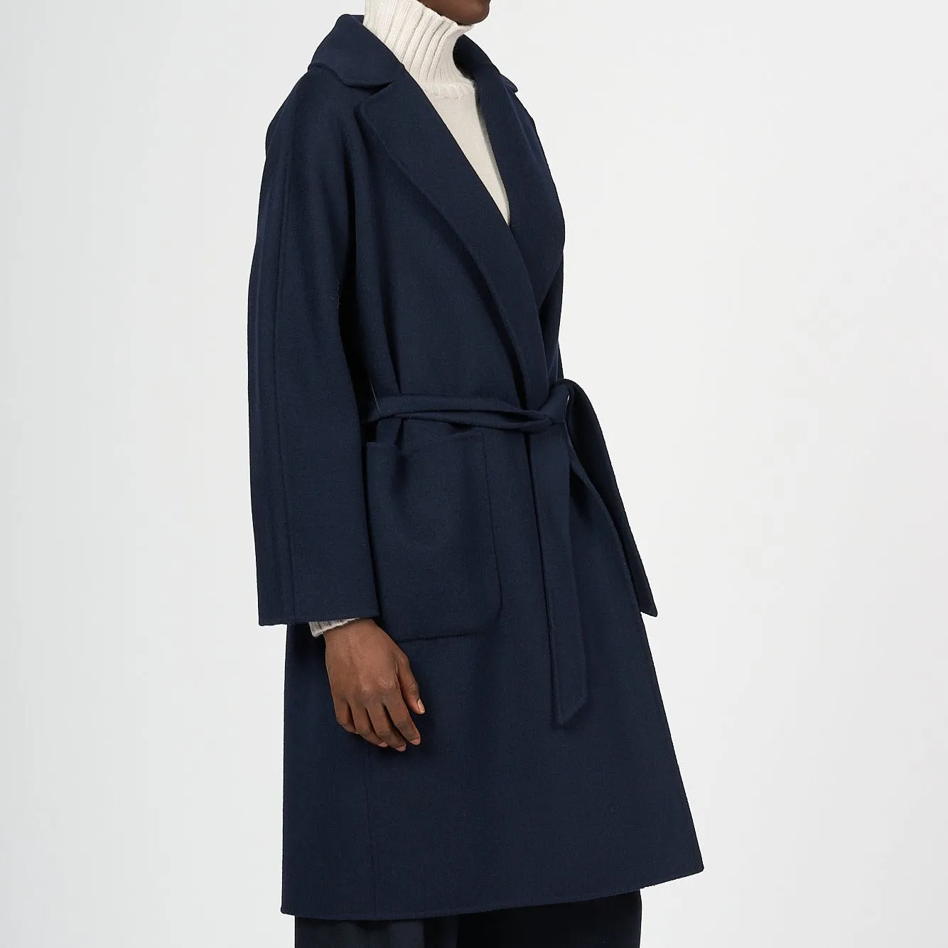 Max Mara Weekend Cappotto Rovo Blu Donna