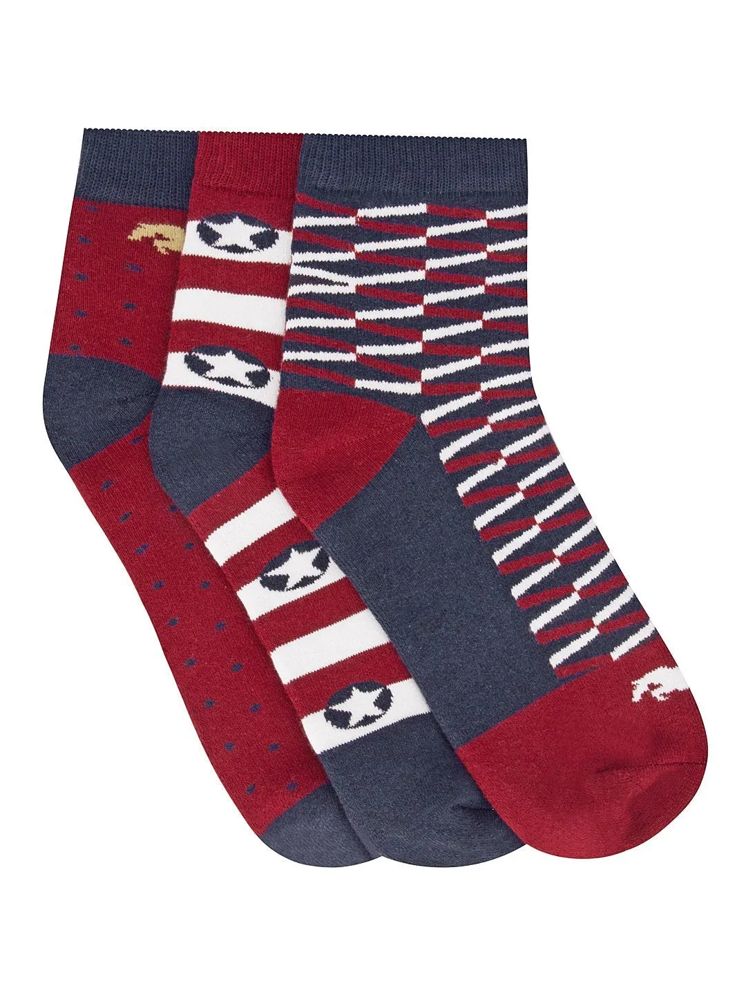 Men Pack of 3 Ankle Length socks