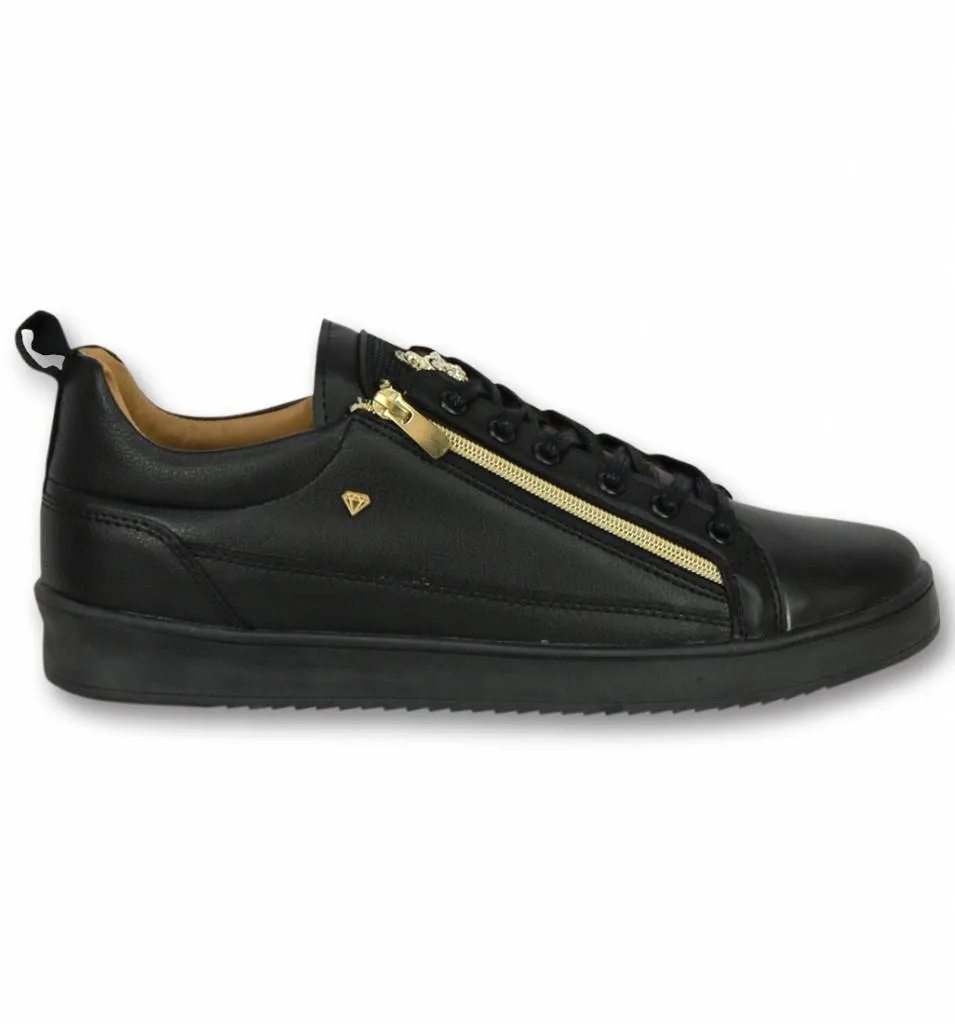 Men Sneaker Bee Black Gold Black |