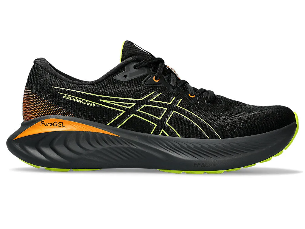 Men's Asics Gel-Cumulus 25 Gtx, Black/Neon Lime, 13 D Medium