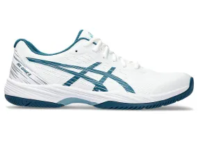 Men's Asics Gel-Game 9, White/Restful Teal, 13 D Medium