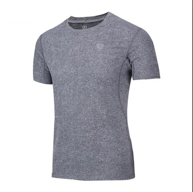 Men's Dry Fit Whole Fabric Super Breathable Short Sleeve Fitness Shirts