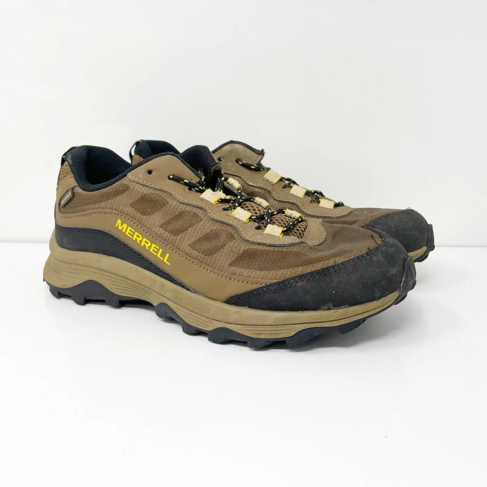 Merrell Boys Moab Speed Low MK265941 Brown Hiking Shoes Sneakers Size 6 M