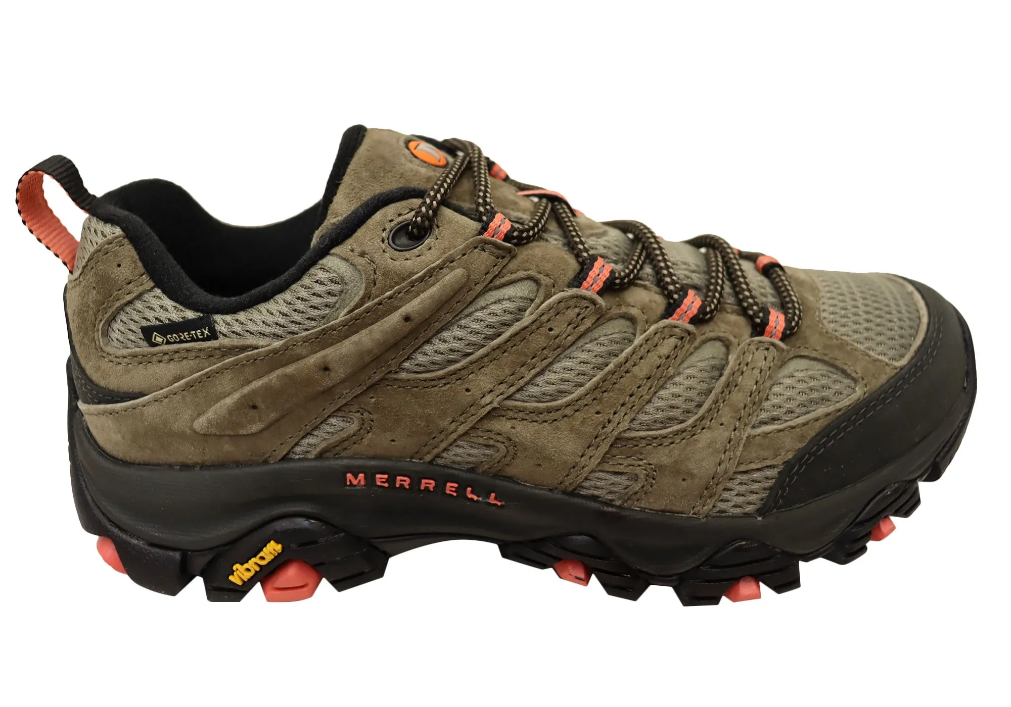 Merrell Womens Moab 3 Gore Tex Wide Fit Leather Hiking Shoes