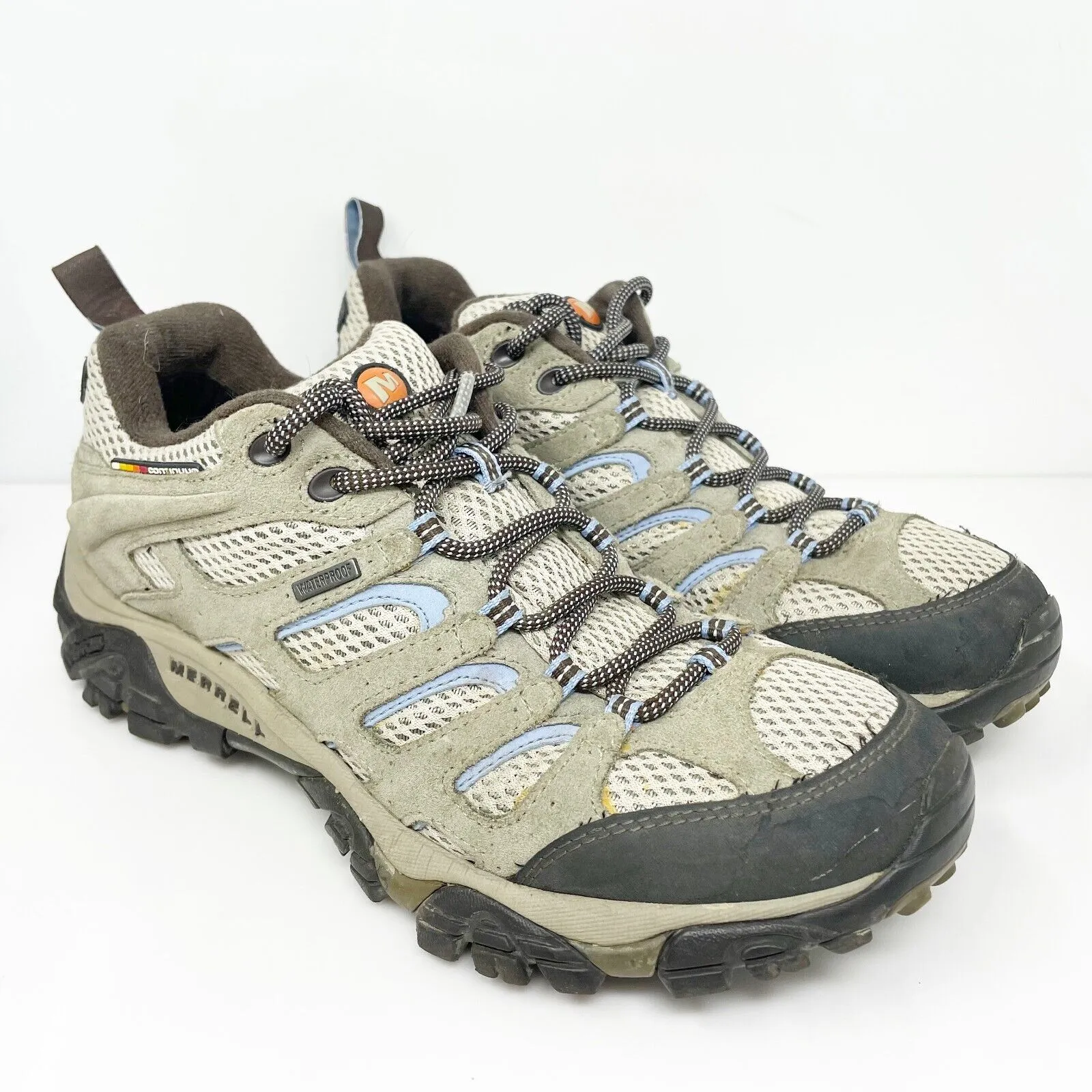 Merrell Womens Moab J88796 Brown Hiking Shoes Sneakers Size 10