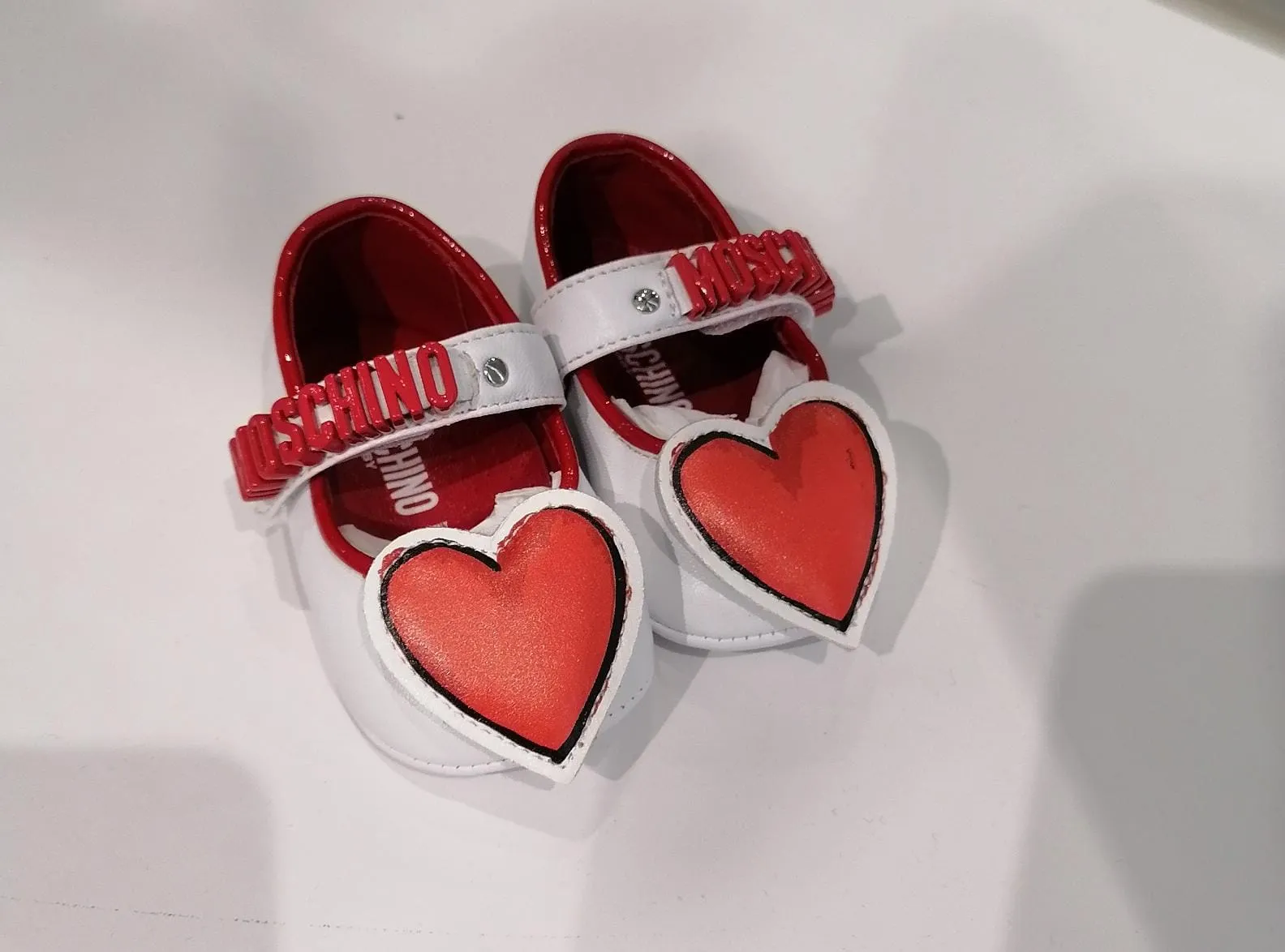 Moschino Infant Shoe Red White