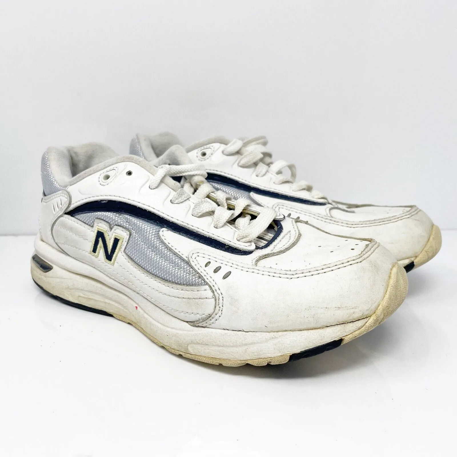 New Balance Womens 555 WW555WN White Casual Shoes Sneakers Size 8 B