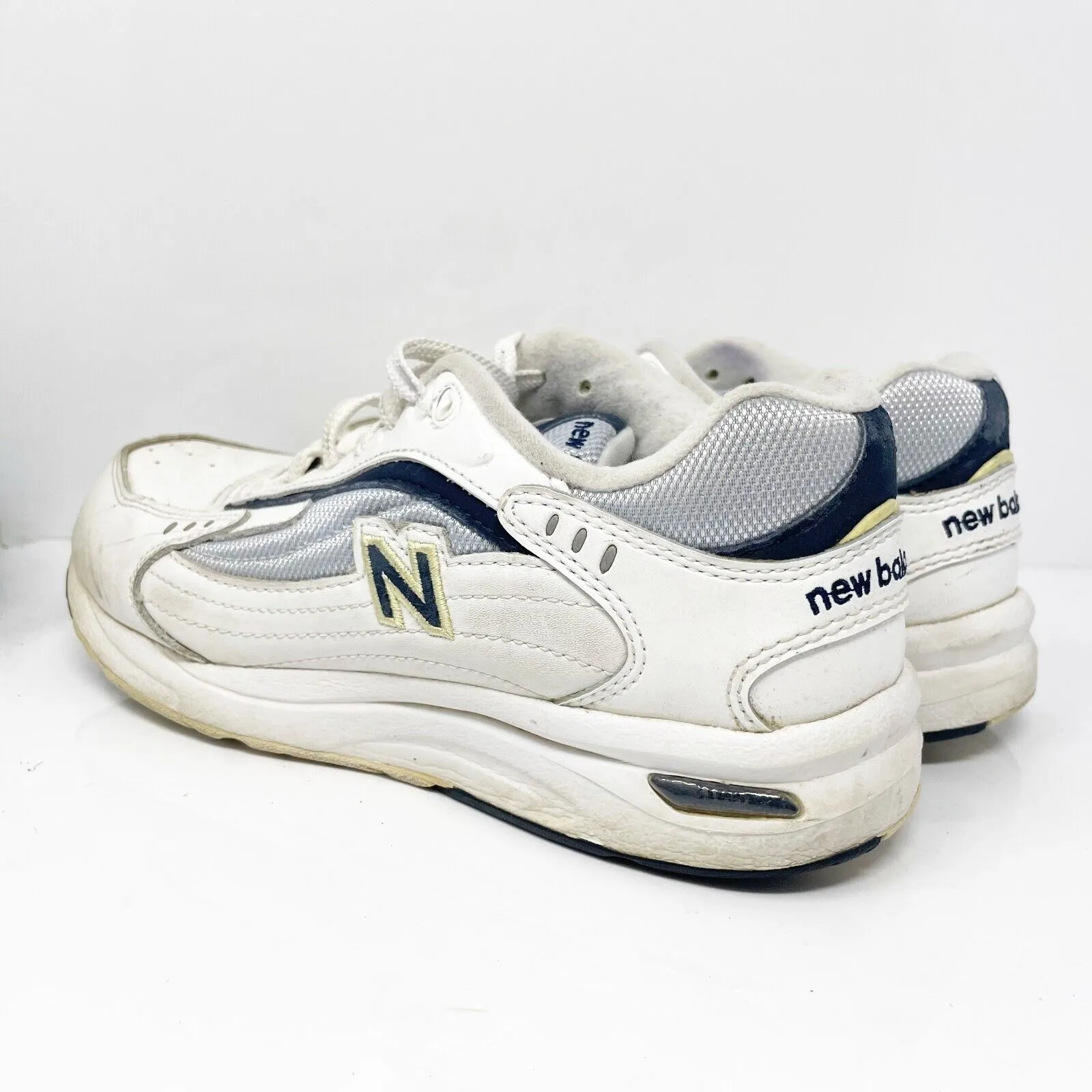 New Balance Womens 555 WW555WN White Casual Shoes Sneakers Size 8 B