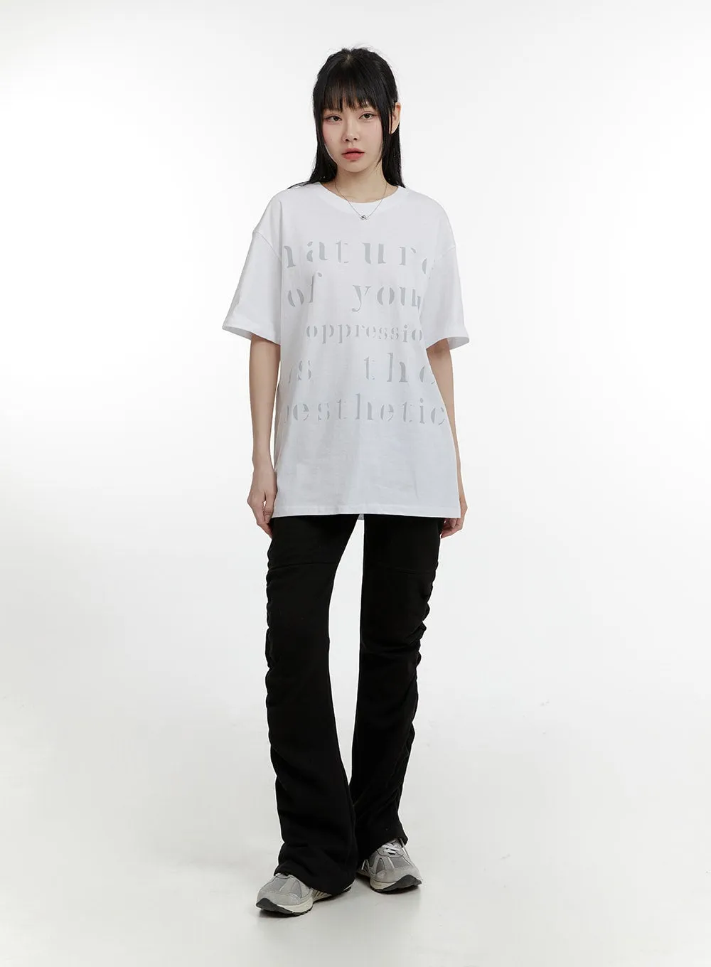 Oversized Lettering T-Shirt CM429