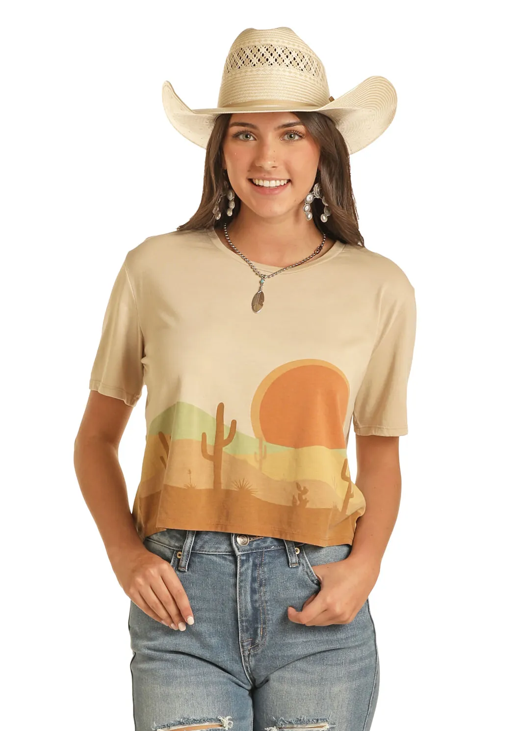 Panhandle Slim Womens Desert Short Sleeve Shirt