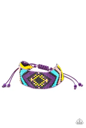 Paparazzi Desert Dive - Purple Bracelet