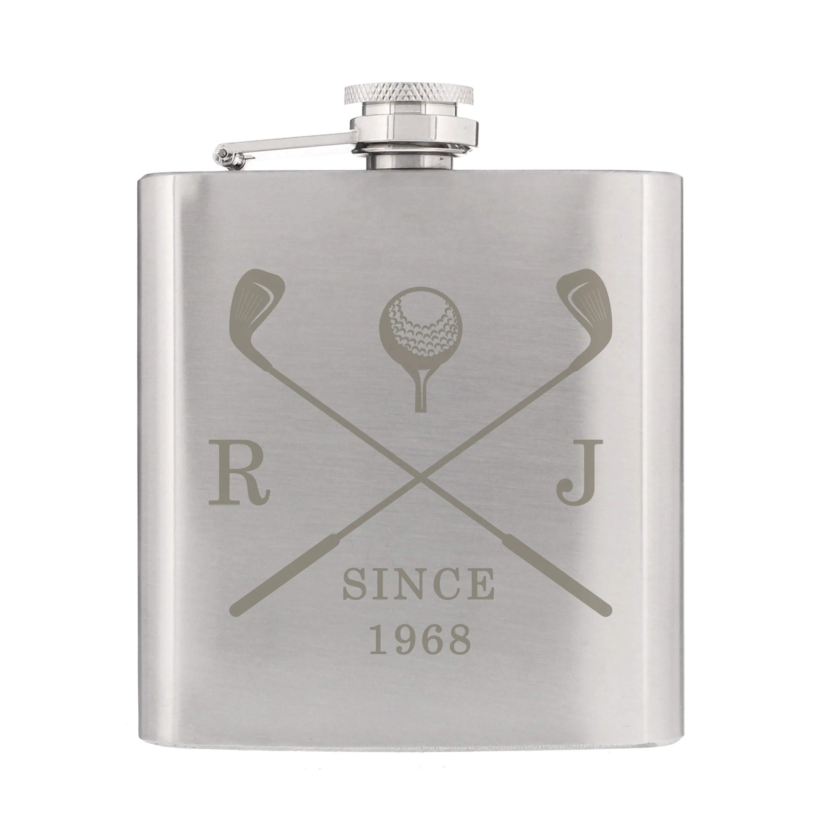 Personalised Golf Hip Flask - Father's Day gift