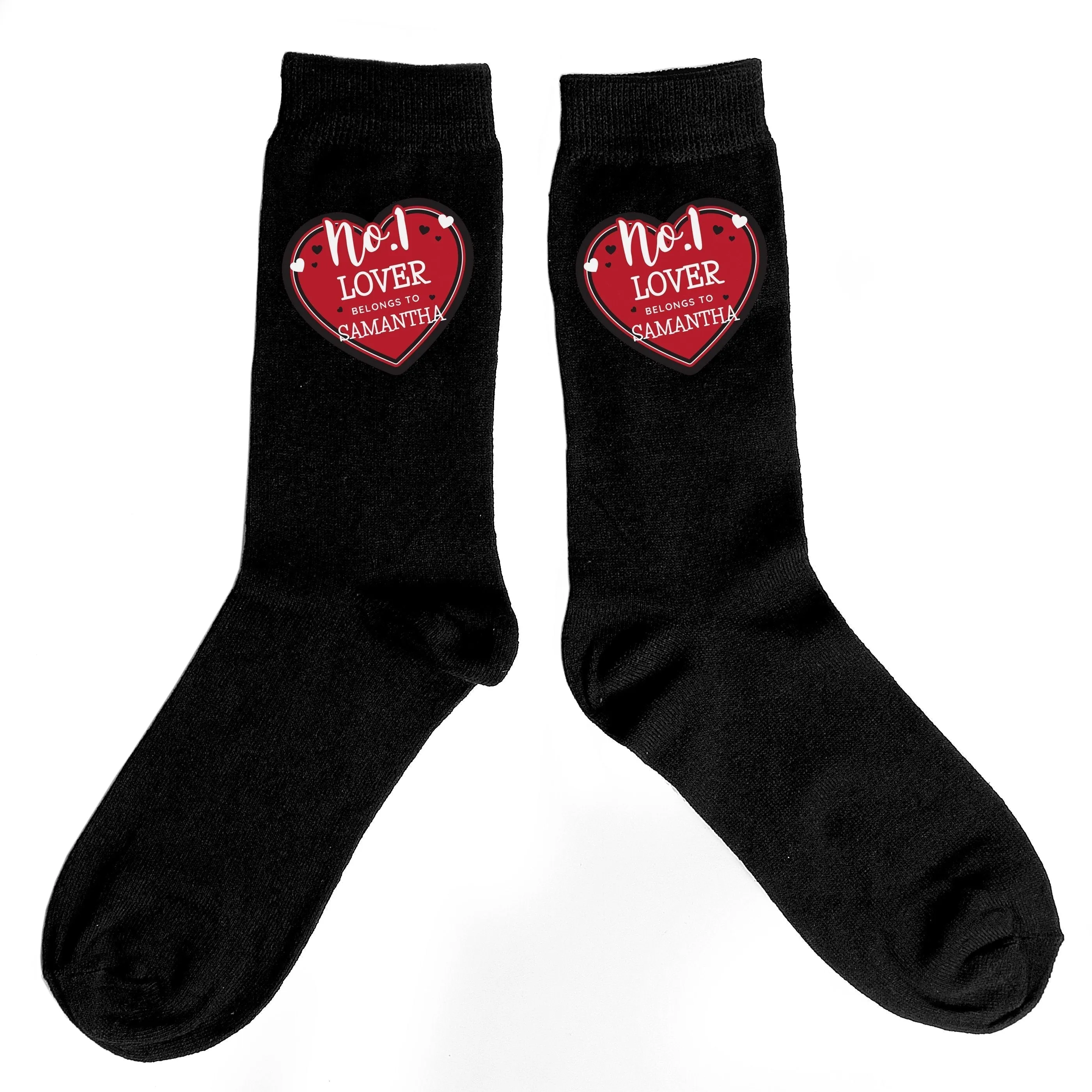 Personalised Hearts No.1 Men's Socks