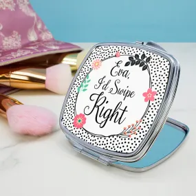 Personalised Tinder Square Compact Mirror