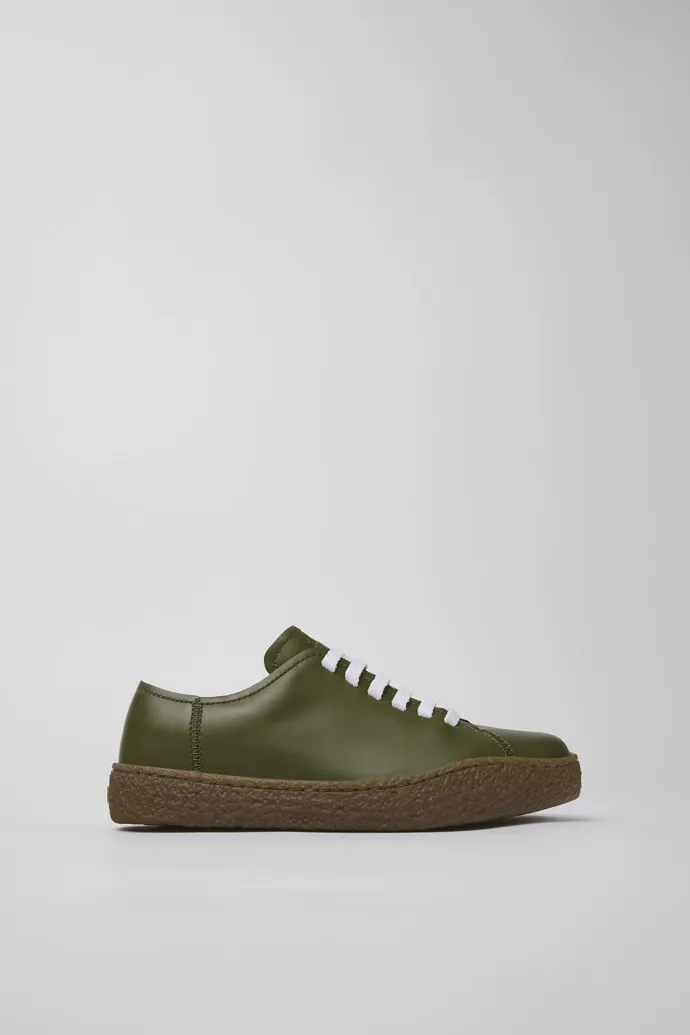 Peu Terreno Green Leather Sneaker for Women