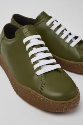 Peu Terreno Green Leather Sneaker for Women