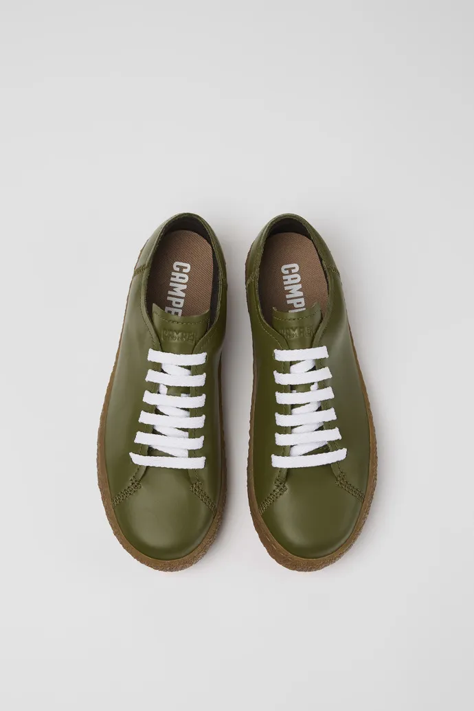 Peu Terreno Green Leather Sneaker for Women