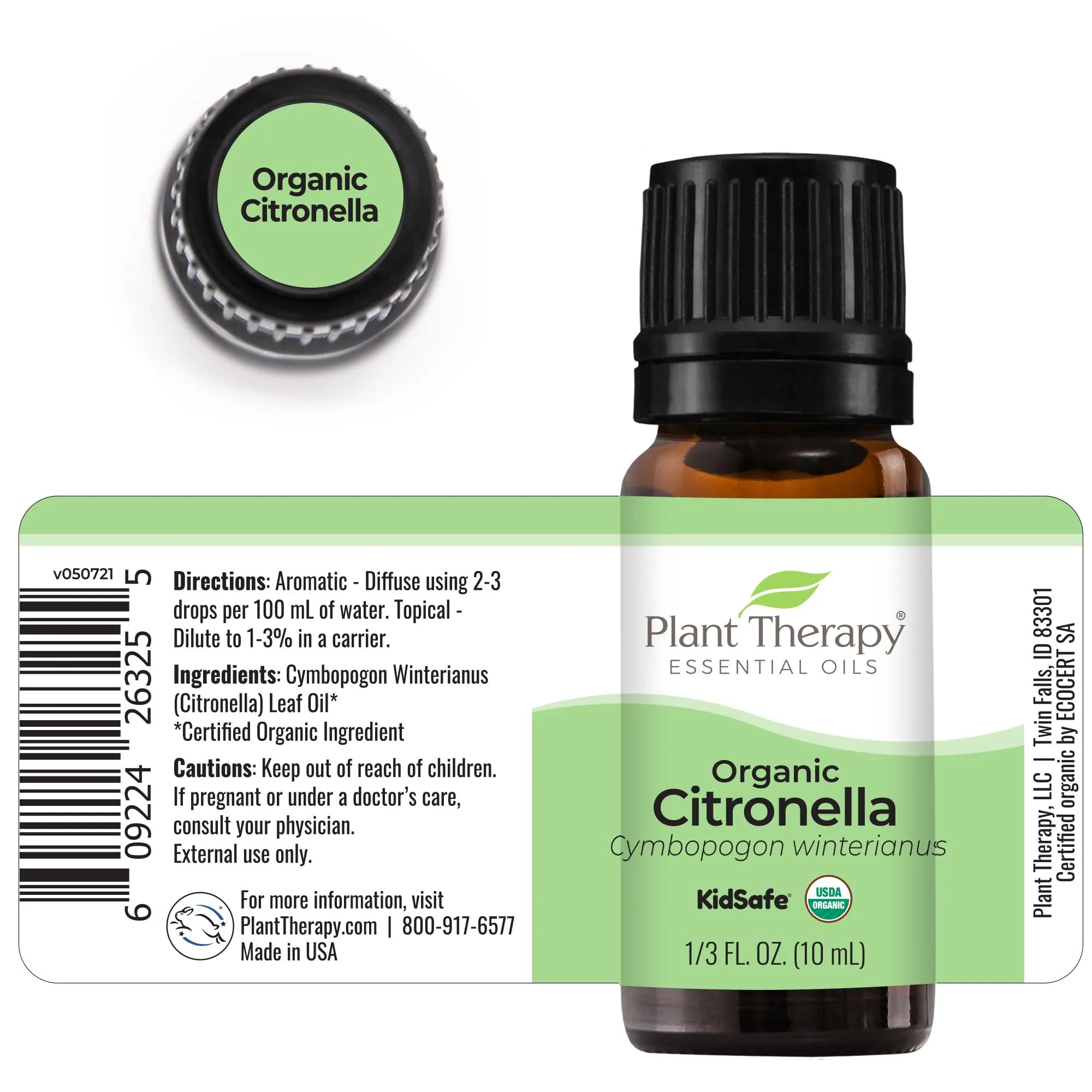 Plant Therapy Citronella Organic Essential Oil