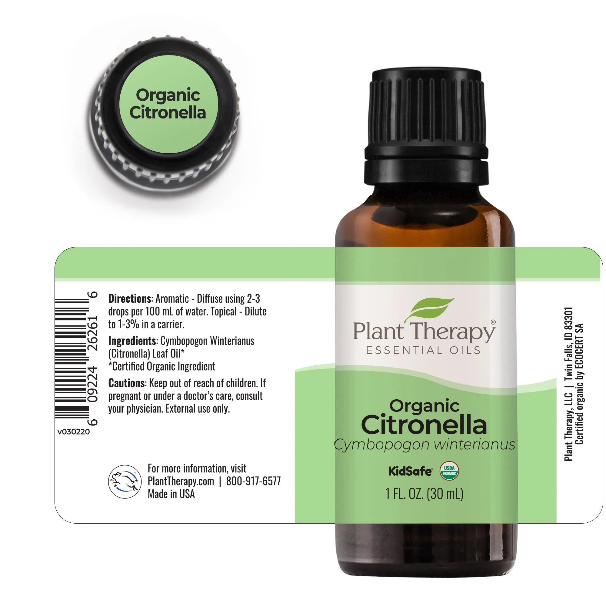 Plant Therapy Citronella Organic Essential Oil