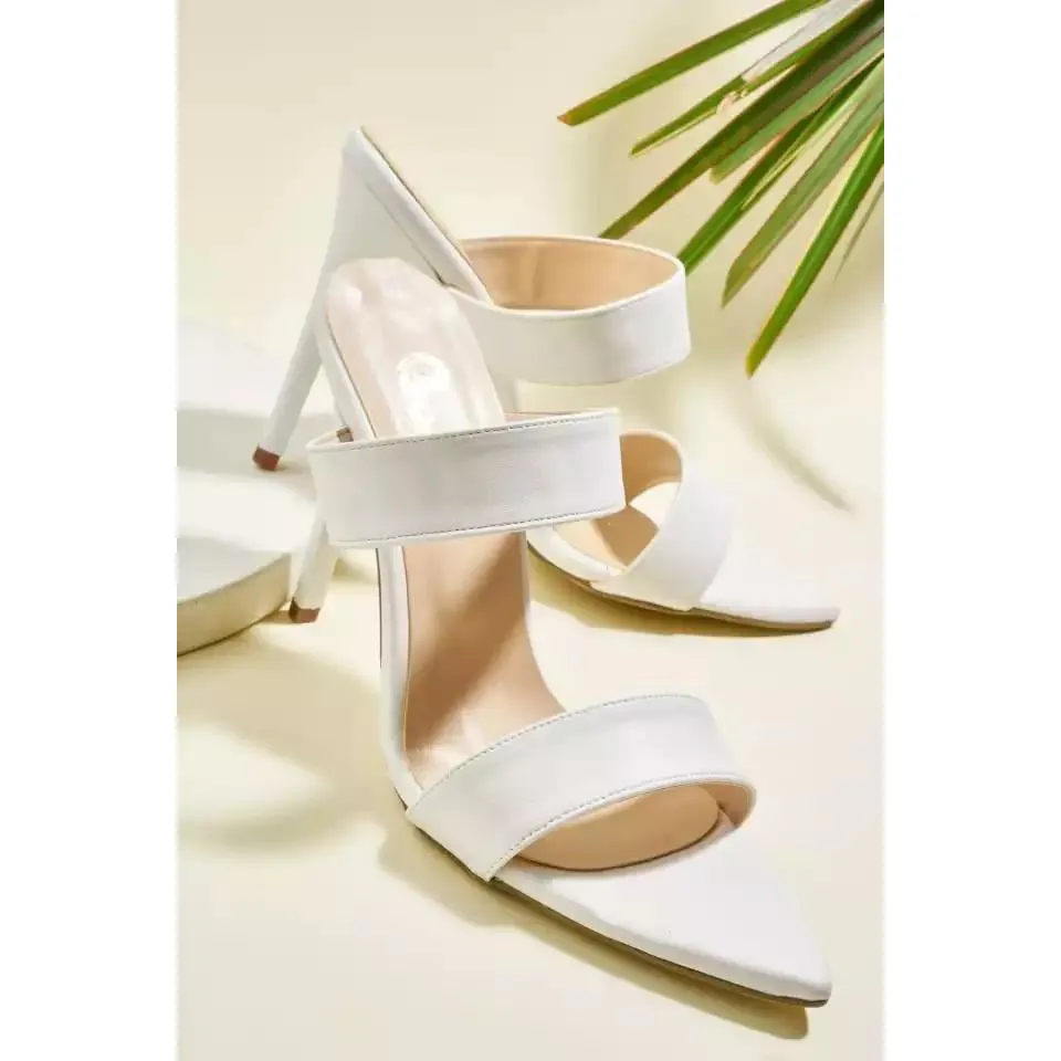 Pointed Toe High Hell Mules