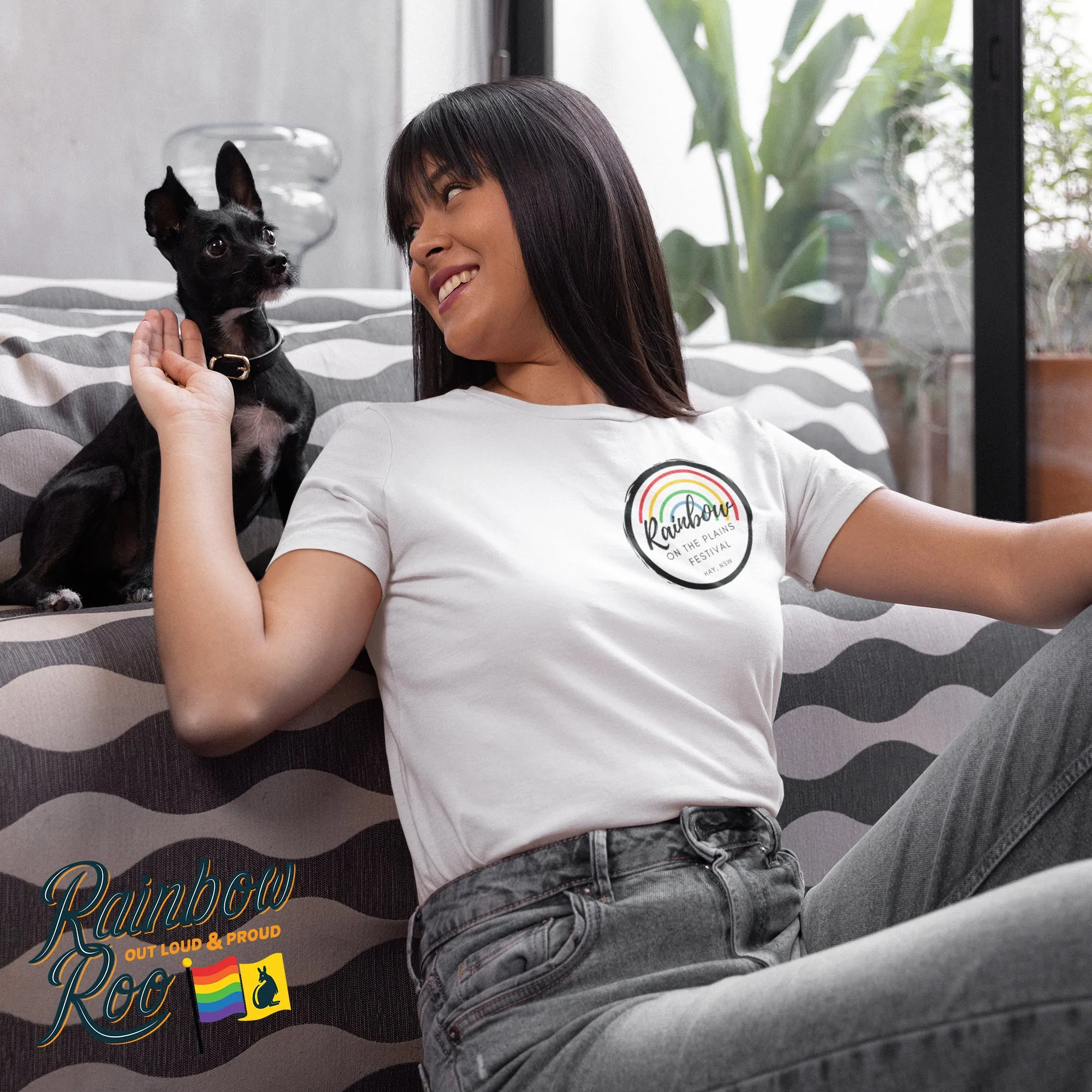 Rainbow on the Plains Double Sided T-Shirt Unisex (CLB015)