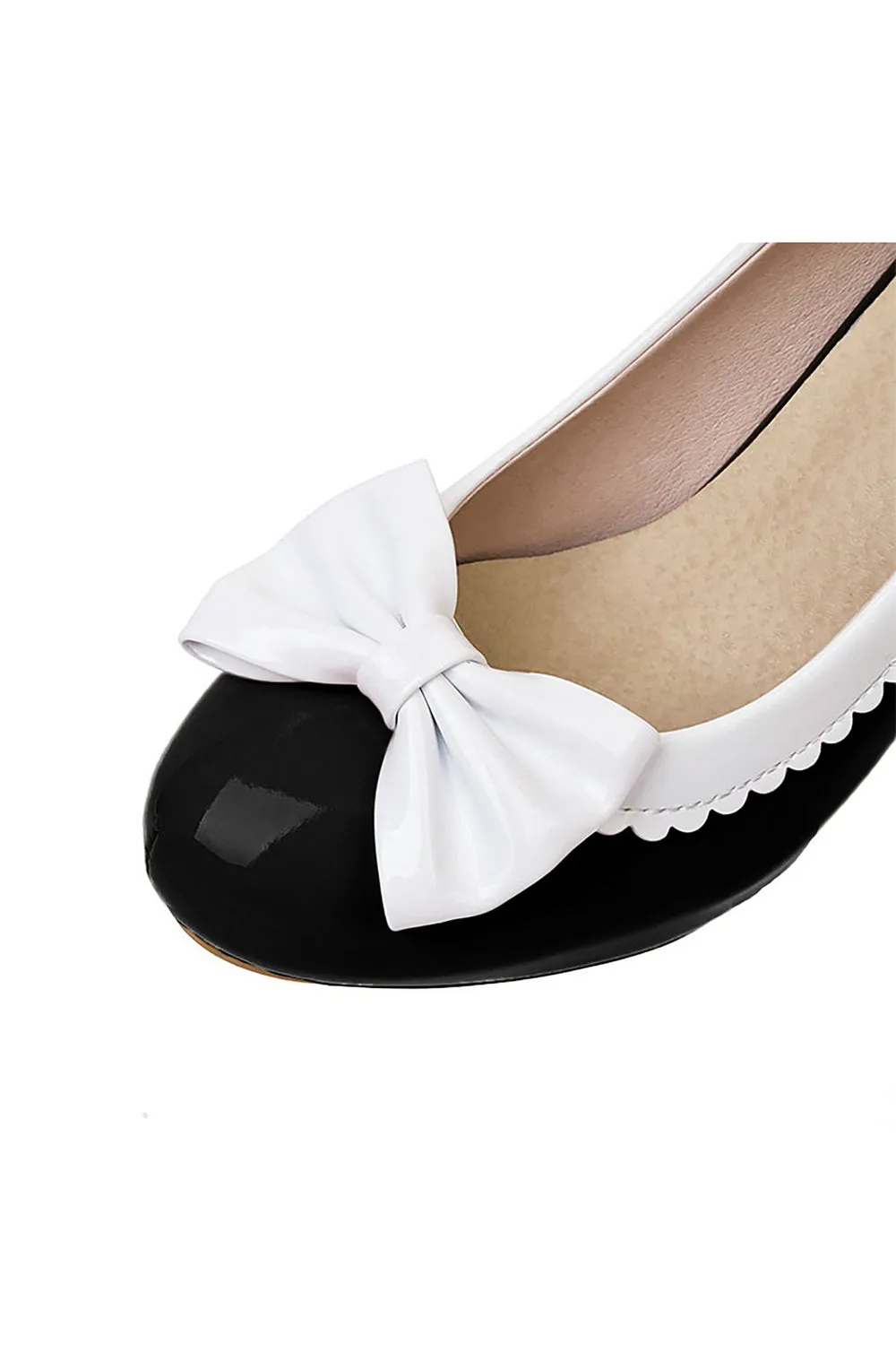 Retro Bowknot High Heels Shoes