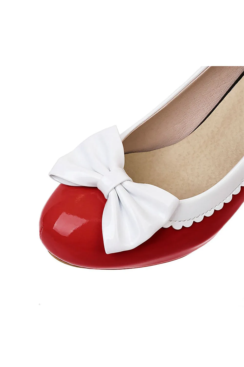 Retro Bowknot High Heels Shoes