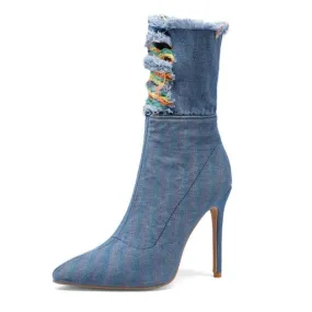 Rizzie Denim High Heels