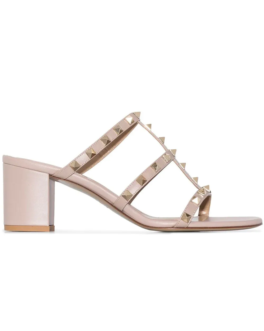 Rockstud Caged Sandal in Poudre