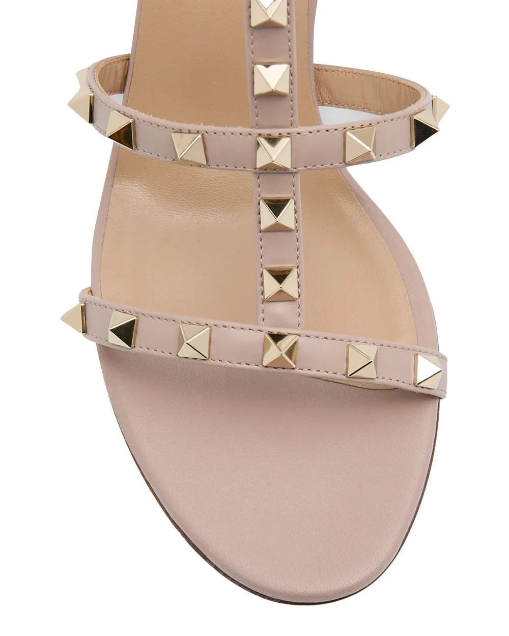 Rockstud Caged Sandal in Poudre