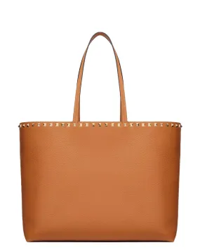 Rockstud Tote Bag in Tobacco