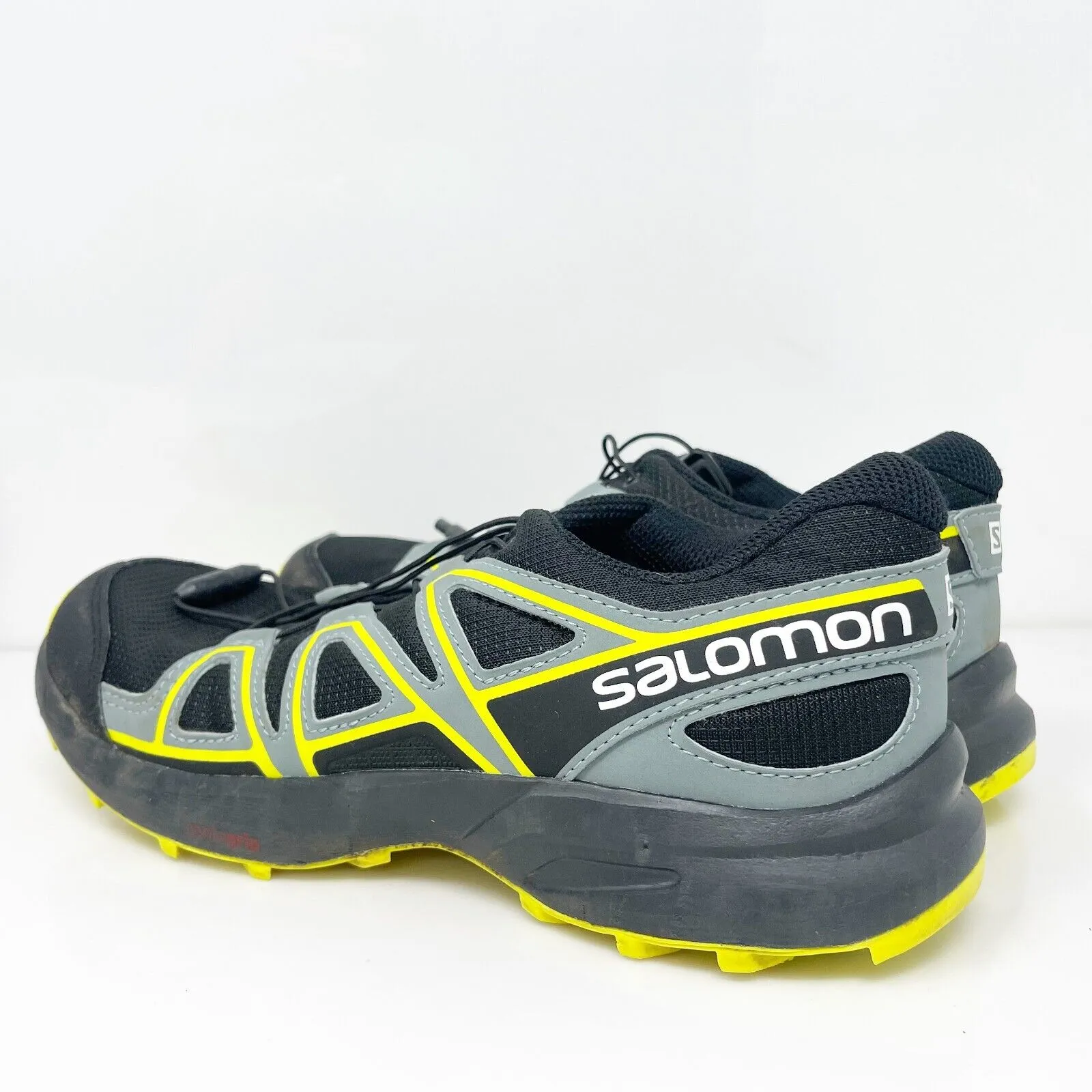 Salomon Boys Speedcross 414471 Black Hiking Shoes Sneakers Size 5