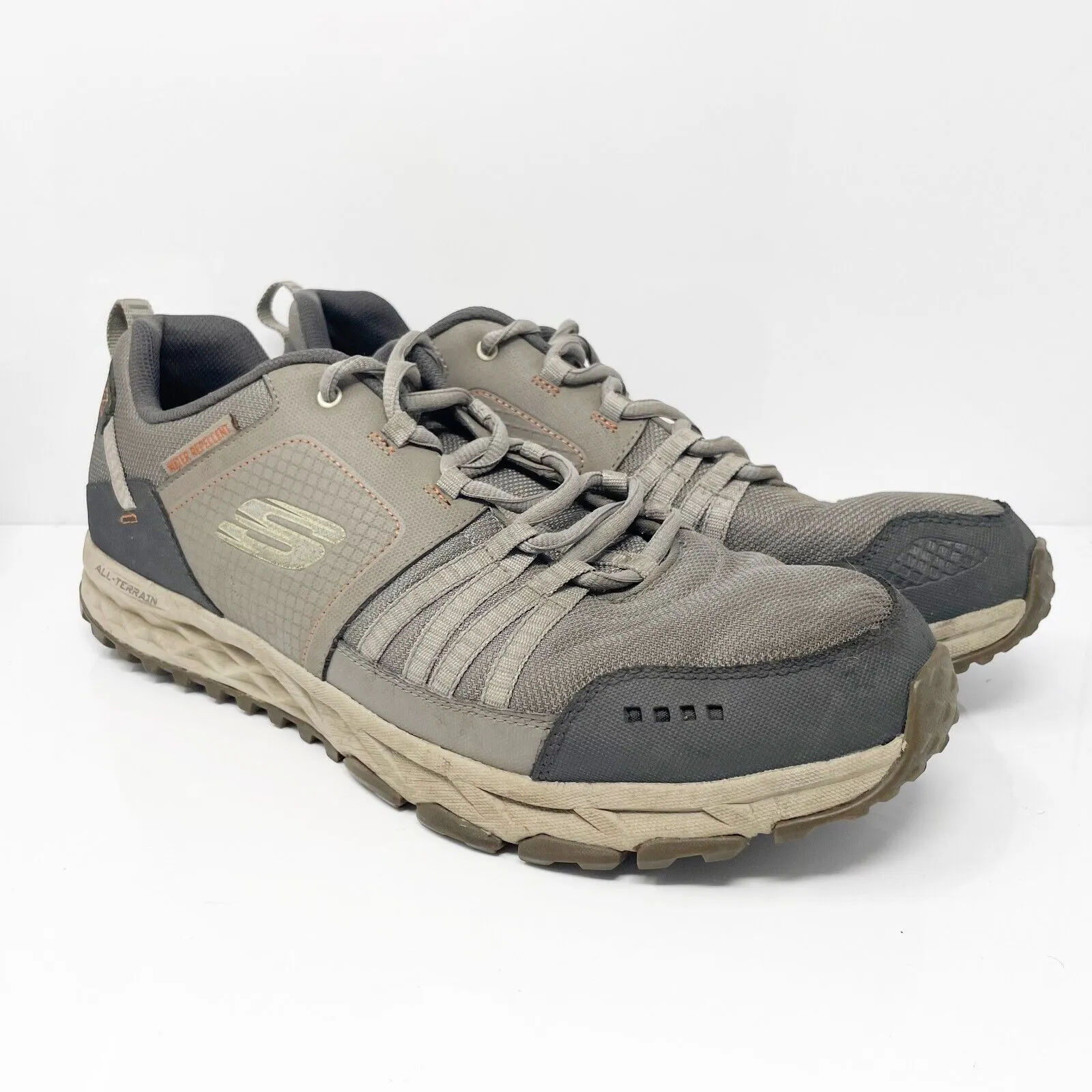 Skechers Mens Escape Plan 51591 Gray Casual Shoes Sneakers Size 13