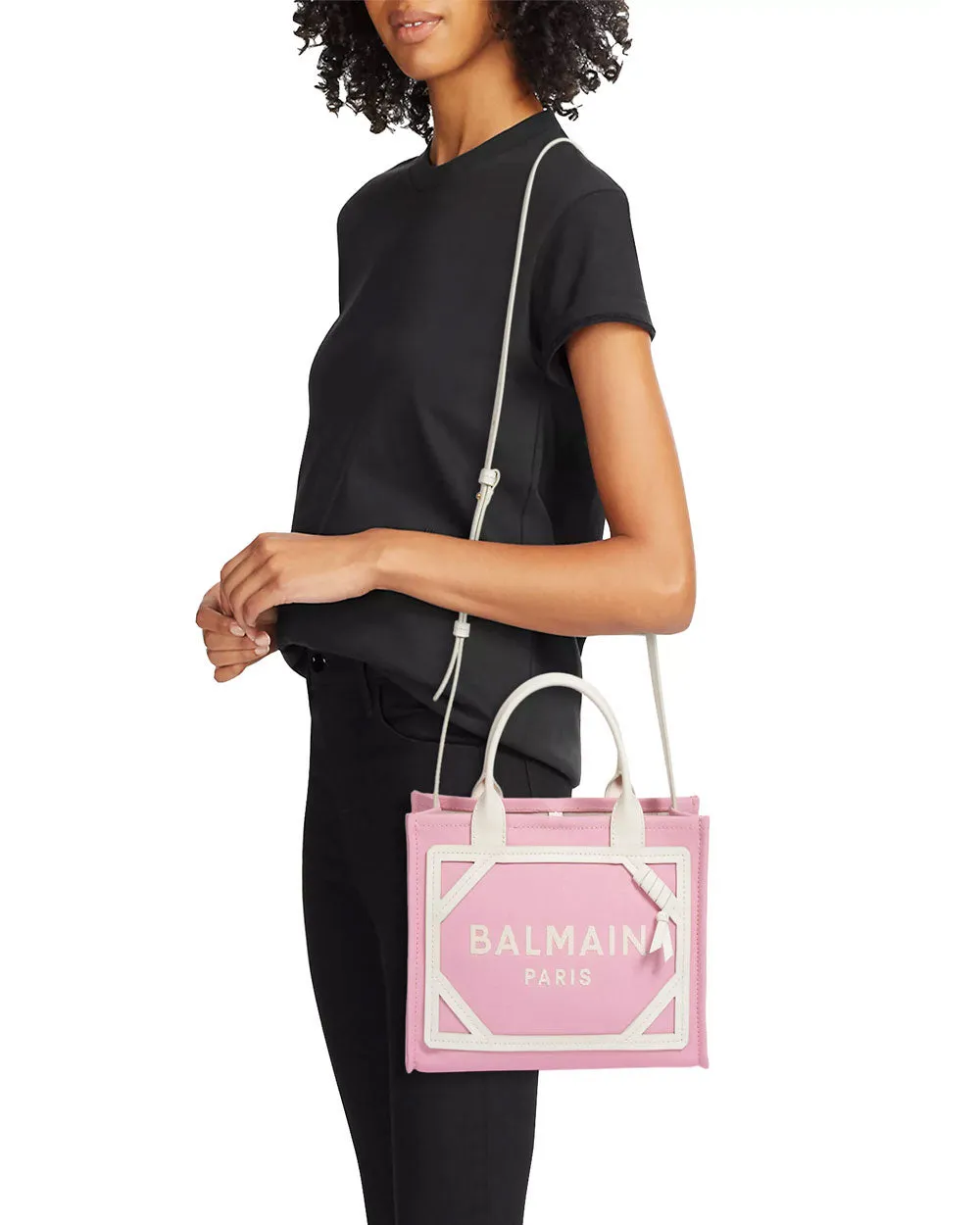 Small B-Army Canvas Shopper Tote in Rose