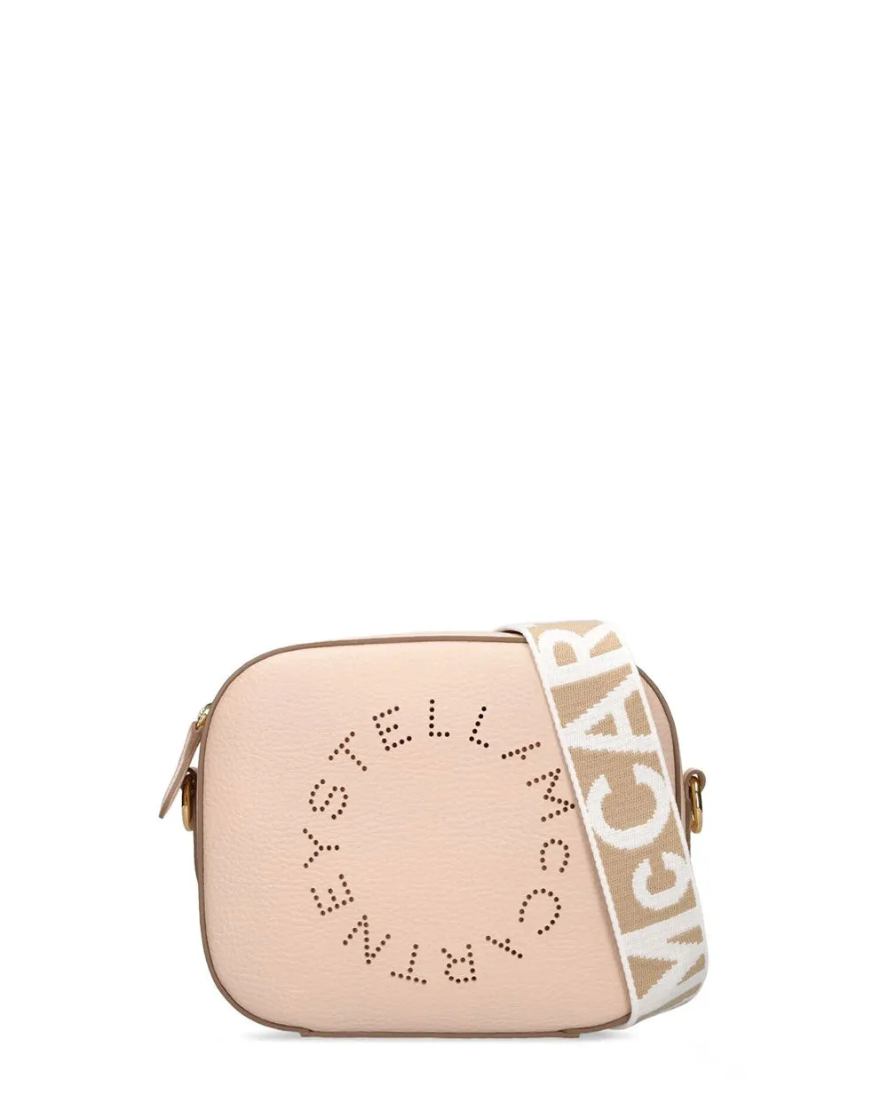 Small Embossed Camera Bag in Ballet Pink