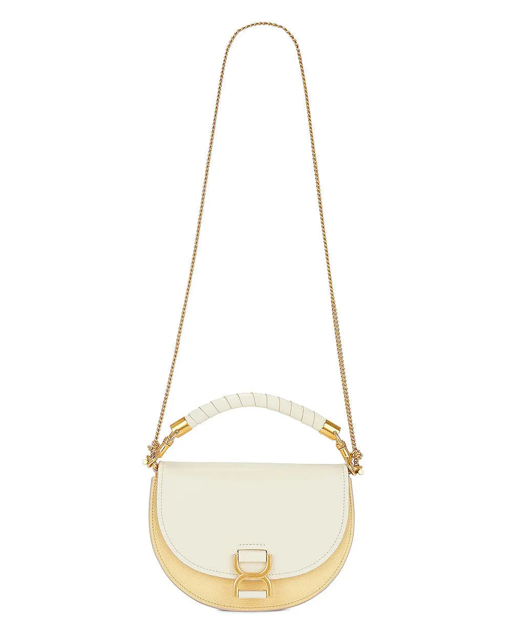 Small Marcie Top Handle Bag in Misty Ivory