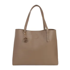 Snap Button Tote Handbag