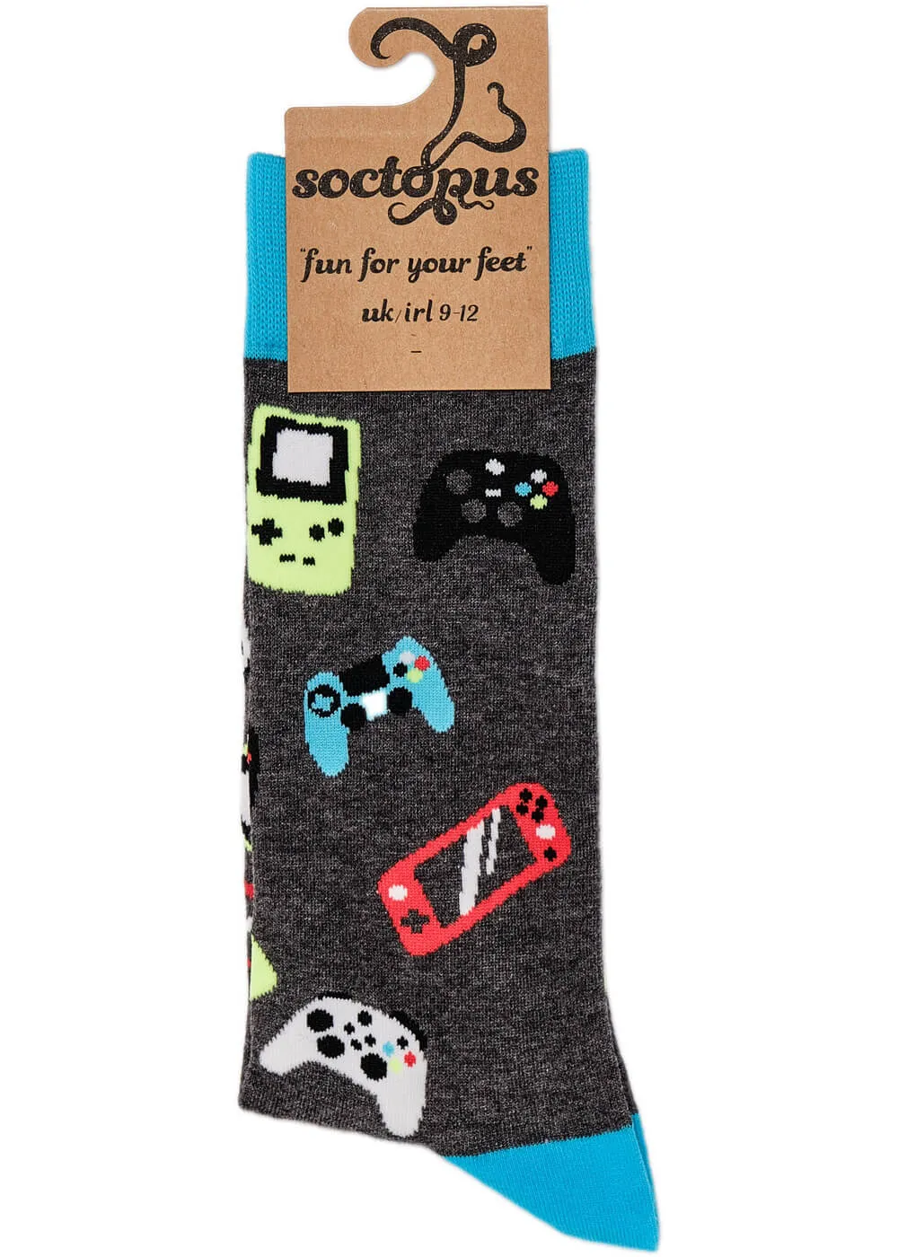 Soctopus Gamer Socks Gray