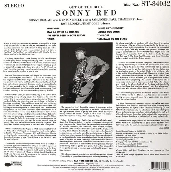 Sonny Red ~ Out Of The Blue