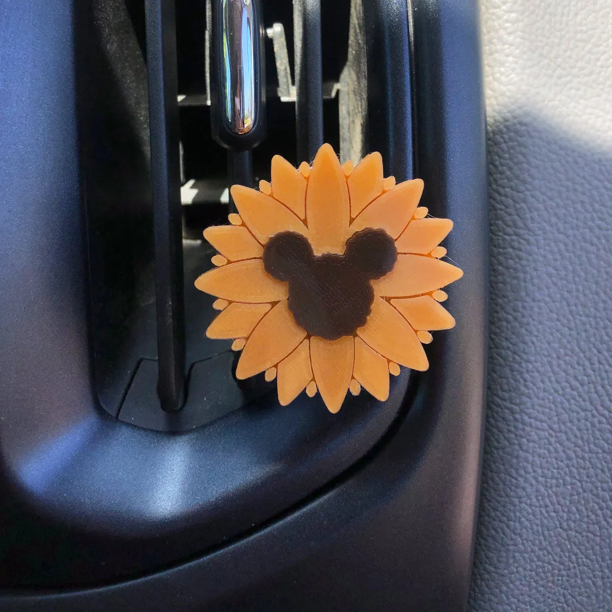 Sunflower Car Character Clip - Vent Decor / Holder - CLEARANCE