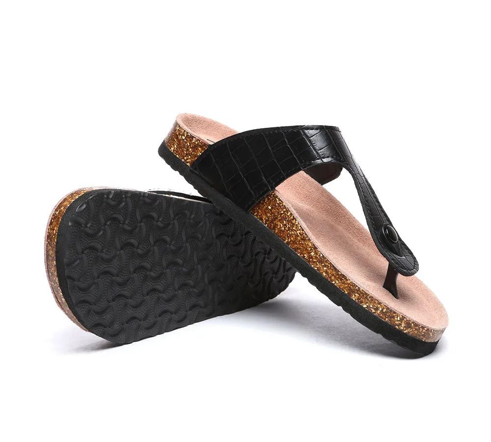 TARRAMARRA Embossed Summer Beach Unisex Slip-On Lindsay Sandals