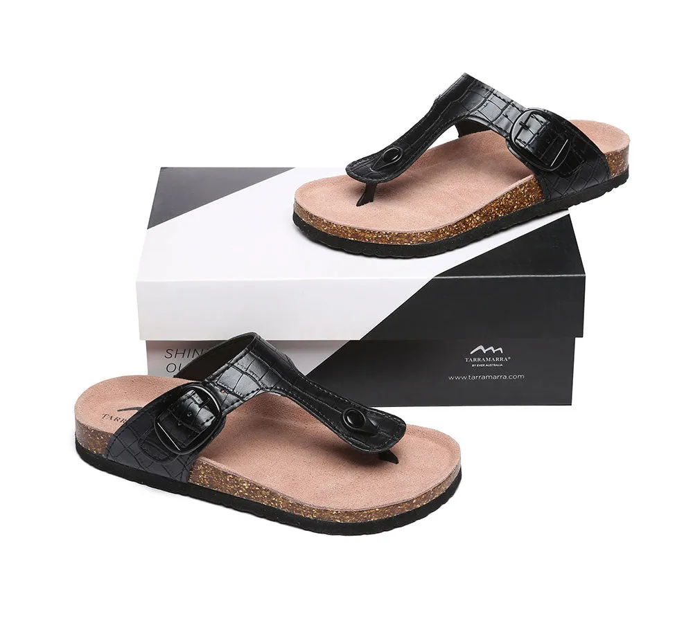 TARRAMARRA Embossed Summer Beach Unisex Slip-On Lindsay Sandals