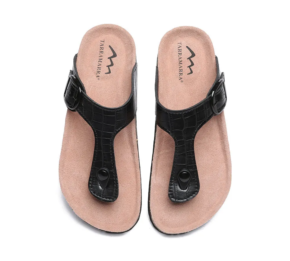 TARRAMARRA Embossed Summer Beach Unisex Slip-On Lindsay Sandals