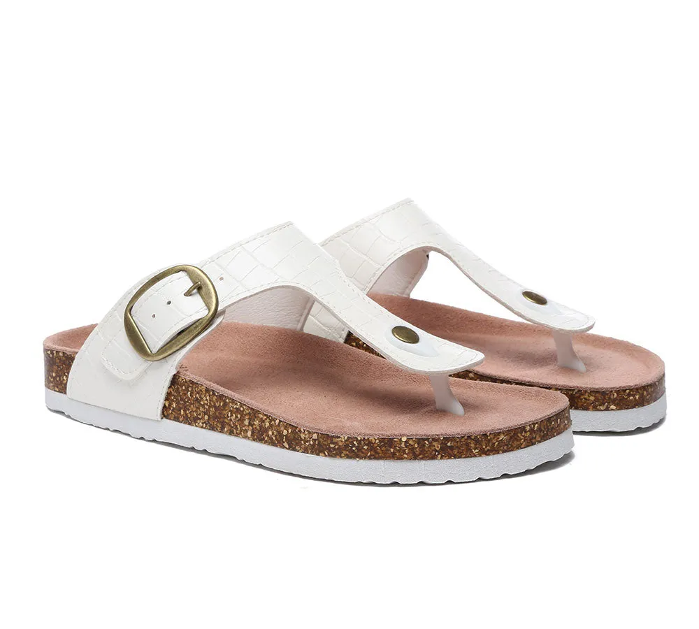 TARRAMARRA Embossed Summer Beach Unisex Slip-On Lindsay Sandals