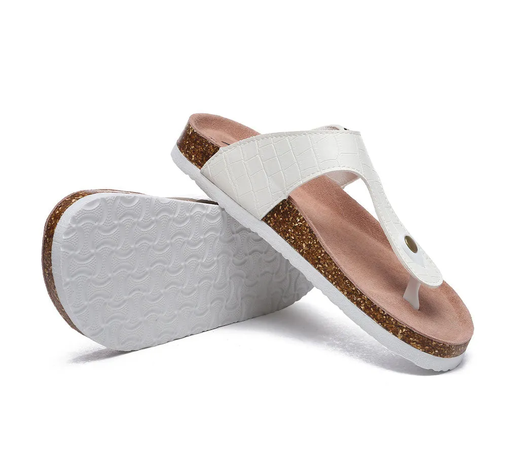 TARRAMARRA Embossed Summer Beach Unisex Slip-On Lindsay Sandals