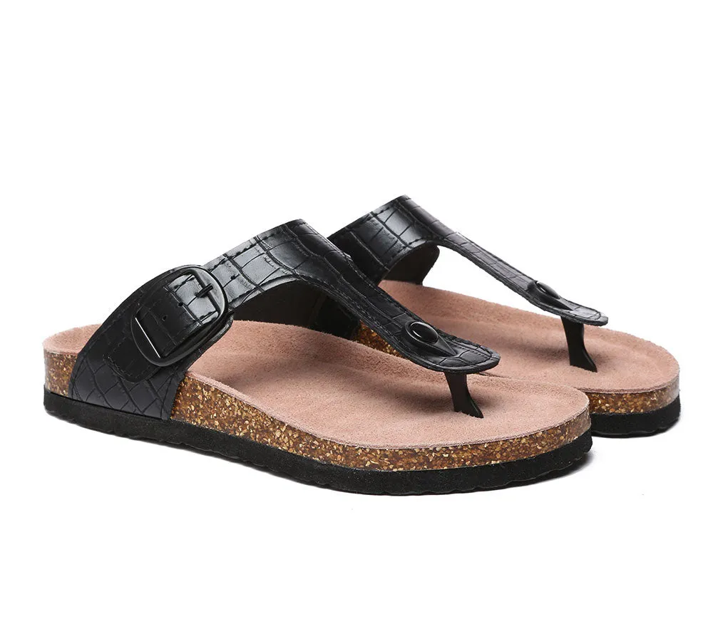 TARRAMARRA Embossed Summer Beach Unisex Slip-On Lindsay Sandals