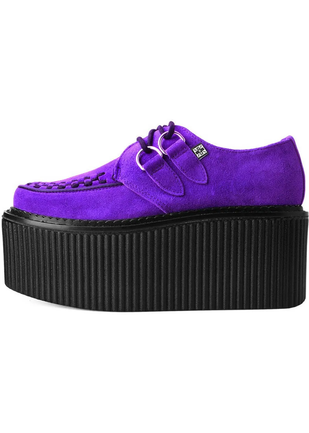 T.U.K Stratocreepers Suede Leather Platform Creepers Purple